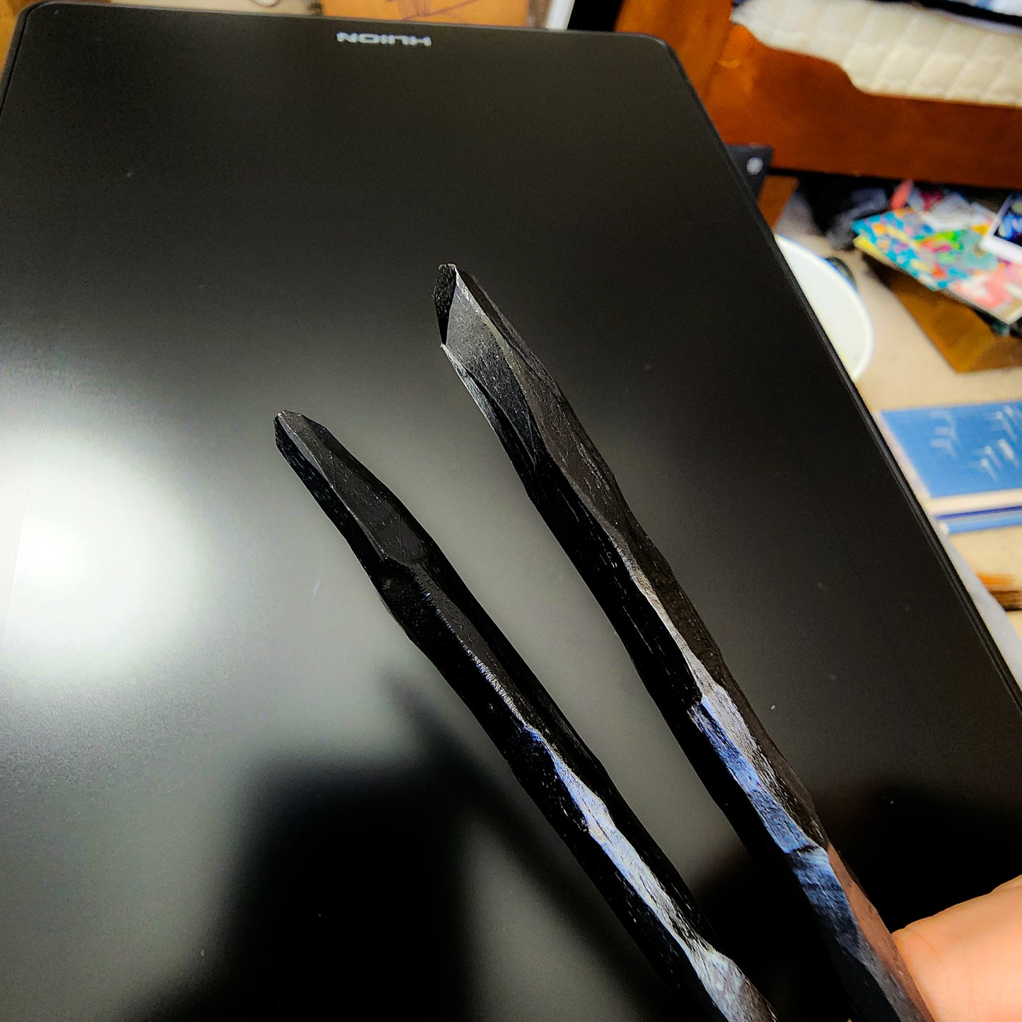 Ebony Hand Carved Chopsticks