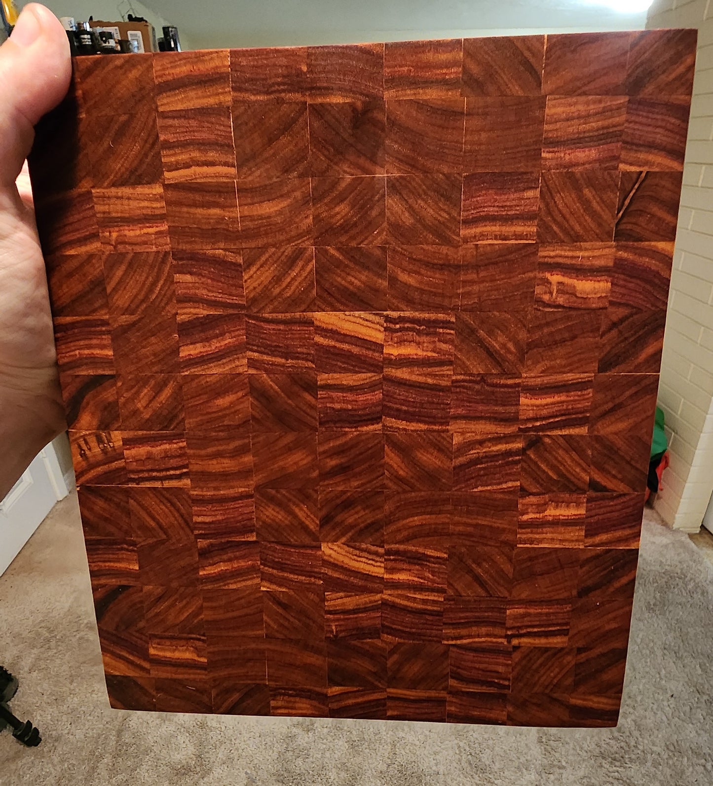 Canarywood End Grain Butcher Block