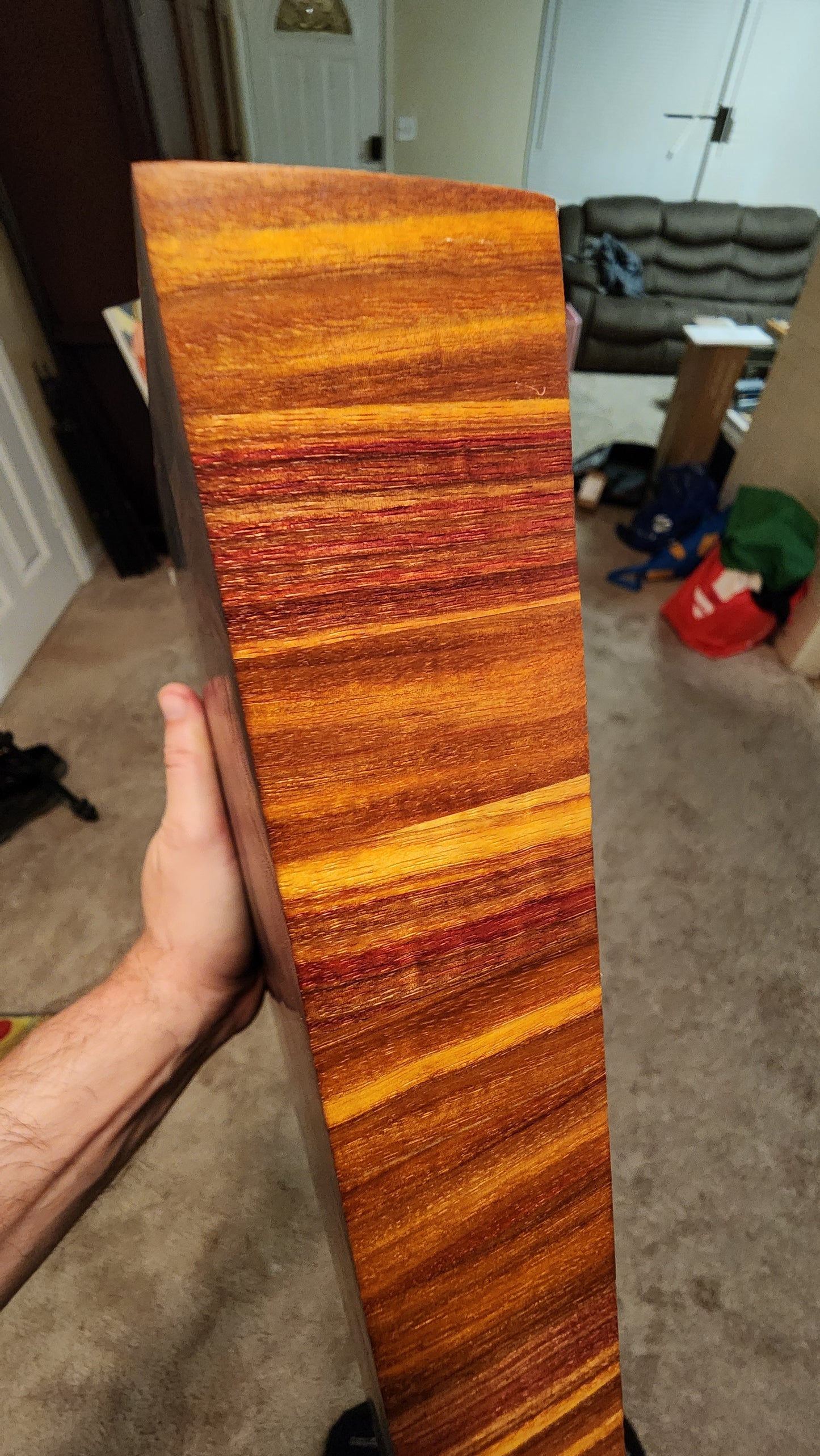 Canarywood End Grain Butcher Block