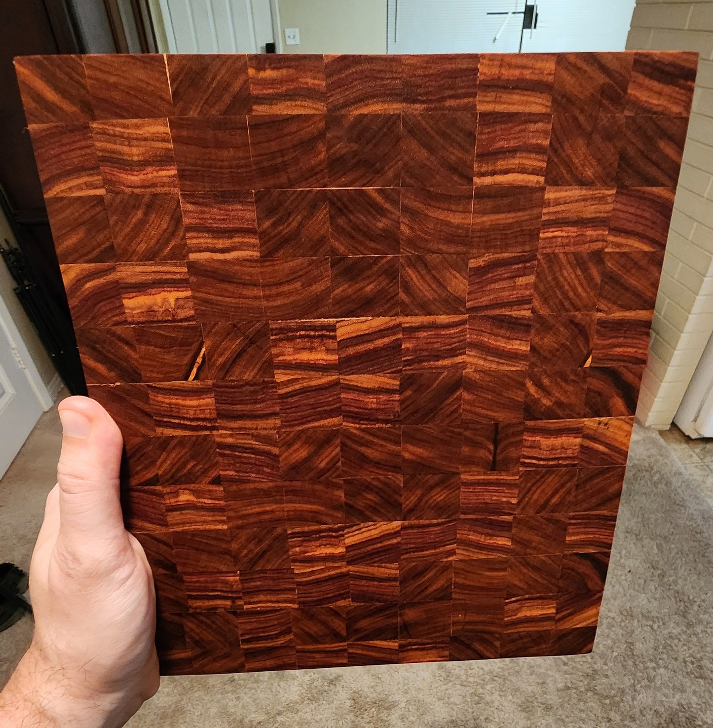 Canarywood End Grain Butcher Block