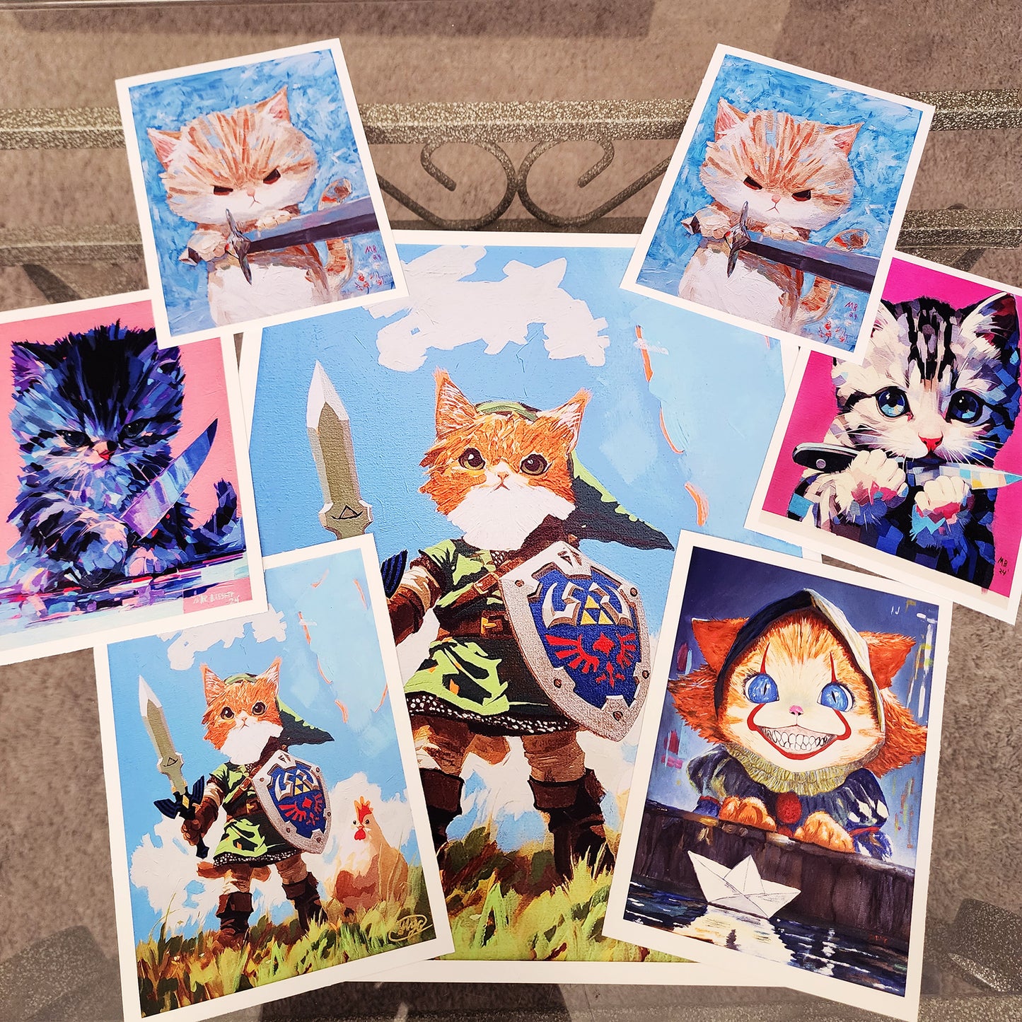 Meowtant Ninja Kitten Print set