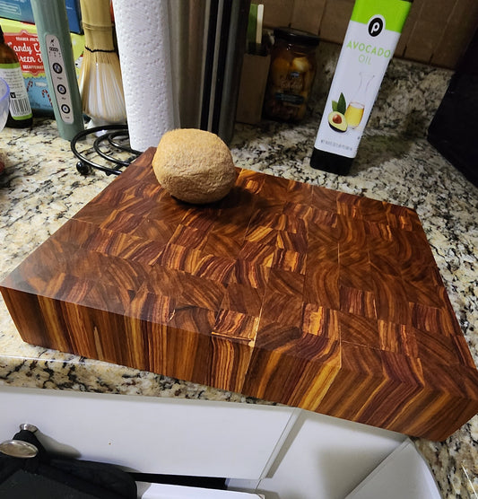 Canarywood End Grain Butcher Block