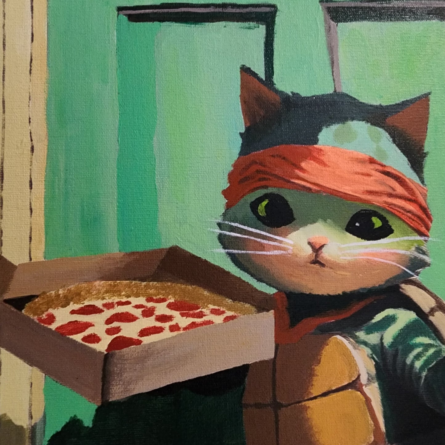 Meowtant Ninja Kitten Print set