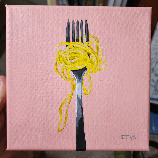Spaghetti on Pink, prints