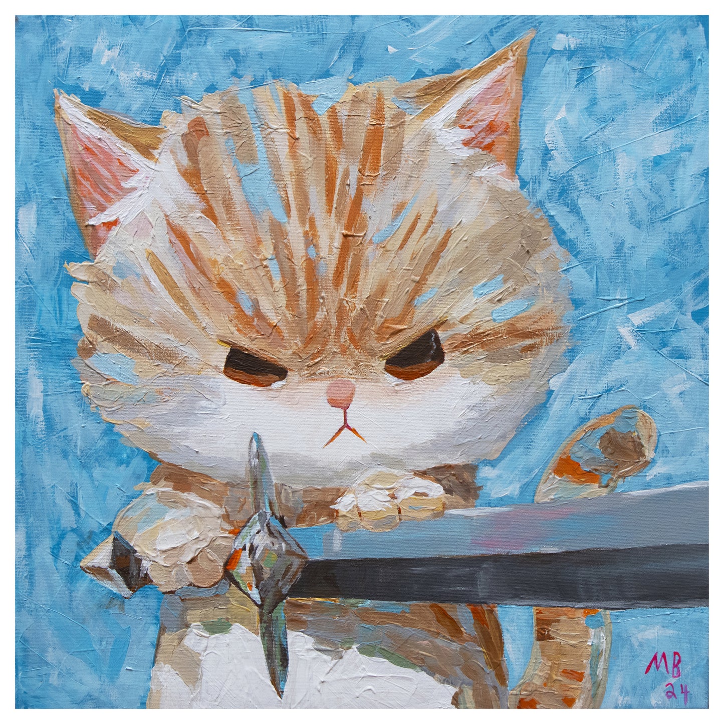 Inigo Meowtoya Print