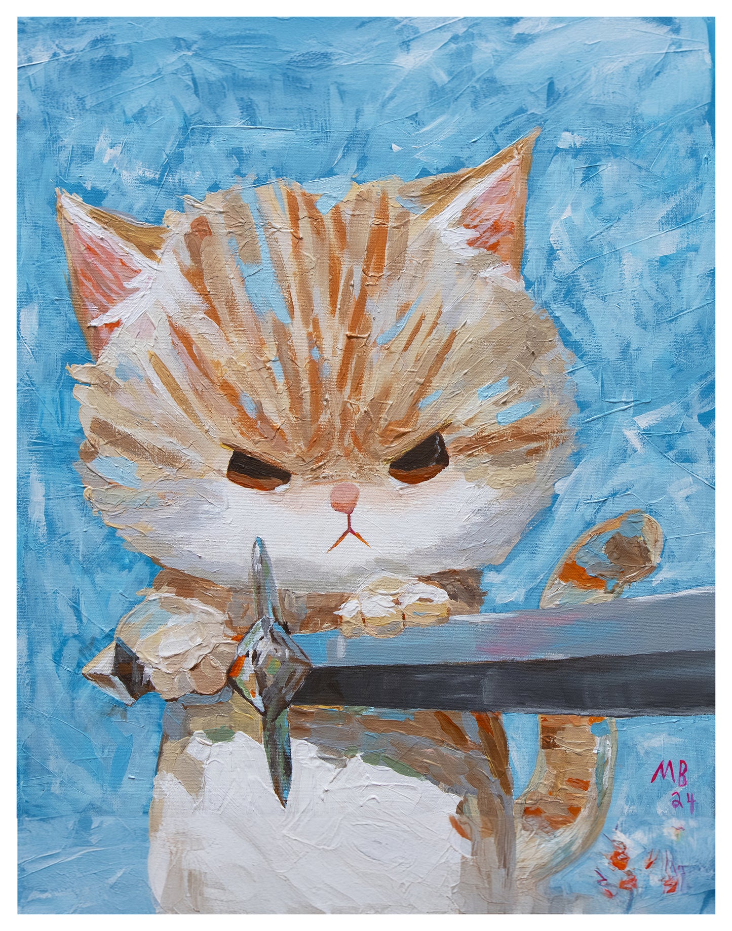 Inigo Meowtoya Print