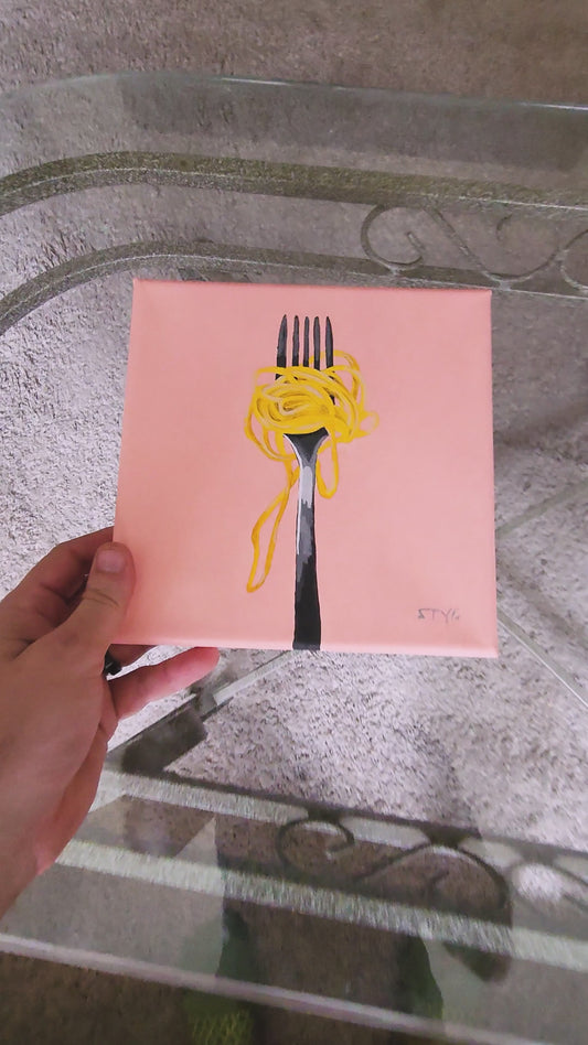 Spaghetti on Pink, Original artwork
